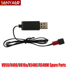 Syma Original WL Red JST USB Battery Charger Cable Connector Spare Parts For WLtoys V959 V818 Syma X54HC X54HW MJX X400 RC Quadcopter BestSelling