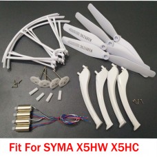 Syma X5HC X5HW Parts Original Motor Gearset Gear Propeller Landing Gear Protection Frame Accessories Kits Five Color To Select BestSelling
