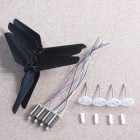 Syma X5S X5SC X5SW Quadcopter RC Drone spare parts 4pcs motor + 4pcs Upgrade Blade + 4pcs Principal axis Gear part kit BestSelling