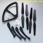 Syma X8C X8W X8G X8 Spare Parts Set 4pcs Landing Gear + 4pcs Blade Propeller + 4pcs Protect Ring for RC Quadcopter Drone BestSelling