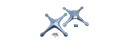 Syma X5HC X5HW 2.4G RC Drone RC Quadcopter Spare Parts Main Body Helicopter Shell Set SYMA X5HW White And Blue Shell BestSelling