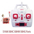Syma X8HC Set High Mode PCB Circuit Board Receiver And Transmitter Remote Controller Spare Parts For X8HW X8HG large RC Helicopters BestSelling