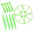 Syma X8C Spare Parts Set Plastic Propeller Landing Gear Propeller Protectors for Syma X8 X8C X8W RC Quadcopter BestSelling