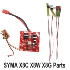 Syma X8C X8G X8W RC Drone Accessories Original Receiver PCB Circuit Main Board Light Line Helicopter Quadcopter Toys Spare Parts BestSelling