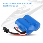 Syma 7.4V 600mAh SM Balance Plugs Rechargeable Li ion Battery for RC Skytech H100 H102 H106 Boat Syma Q2 Q3 Spare Parts BestSelling