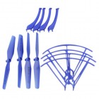 Syma For Syma X5HC X5HW Spare Parts Main Propellers &amp; Protective Propeller Guard &amp; Landing Skid for RC Mini Quadcopter Toy  Blue BestSelling