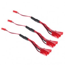 Syma 3Pcs/Lot RC Drone JST Plug 1 to 5 Battery Charging Cable Helicopter Spare Parts WLtoys V959 V222 for Syma X1 3.7V Li Po Battery BestSelling