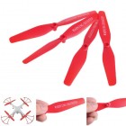 Syma X5HC X5HW RC Drone Spare Parts 4 Pairs Propeller Main Blades Red Version BestSelling
