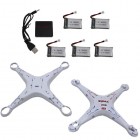 Syma 5 In 1 650mAh Lipo Battery USB Charger For Syma X5 X5C RC Quadcopter Drone White BestSelling