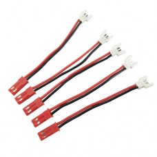 Syma 5pcs/Set Charging Connector Cable For Syma X5c X54HW UDI U818 MJX X400 JST Line Port For 3.7v Lipo Battery Spare Parts Conversion Line BestSelling