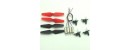 Syma Spare Parts 4pcs Motor Frame + CW CCW Engine Motors Main Blade Propellers for Syma SKY Phantom D1650WH RC Drone Quadcopter Parts Replacment