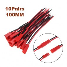 Syma 10 Pairs 100mm 10cm Male Female 2 Pin Connector JST Plug Cable For RC BEC Battery Helicopter DIY FPV Drone Quadcopter BestSelling
