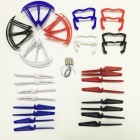 Syma 4 Colors 4 Sets/ 40 PCS Landing Gear Protective Frame Blade Propeller + 4 PCS CW CCW Motor Spare Part for Syma X5 X5C X5C-1 RC Drone Quadcopter Replacement Parts