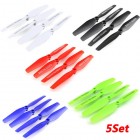 Syma 5Set X5H RC Quadcopter X5HW Propeller Props Main Blade Spare Part Set for SYMA X5HW X5HC Rotor Blade Replacement Part 5Colors BestSelling
