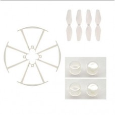 Syma 1 Set (Propeller + Protective Frame + Lampshade) Spare Parts for SYMA X22/X22W/X21/X21W RC Drone zk30 BestSelling