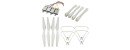 Syma 4 Sets Propellers + Landing Gear + Protection Cover + Motor for SYMA X8SW X8SC X8S RC Drone Quadcopter Spare Parts BestSelling