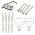 Syma 4 Sets Propellers + Landing Gear + Protection Cover + Motor for SYMA X8SW X8SC X8S RC Drone Quadcopter Spare Parts BestSelling