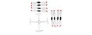 Syma RC Drone W1PRO Propeller Props Protection Guard Cover Spare Part Set for SYMA W1PRO RC Quadcopter Main Blade Protective Frame BestSelling
