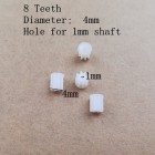 Syma New Arrival 4pcs 4mm 1mm 4*1mm 8T 8Teeth Small Gears For 720 816 8520 Coreless Motor Engine R/C H37 Drone Quadcopter Spare Parts BestSelling