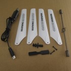 Syma S39 Full Set Main Blades USB Cable Flybar Shaft RC Model Heli Helicopter Toys R/C Spare Parts Acessories BestSelling