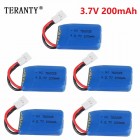 Syma 5Pcs 3.7V 200mAh Lipo Battery for Syma X4 X11 X13 Remote Control Helicopter 3.7V lithium battery Aircraft model 752025 BestSelling