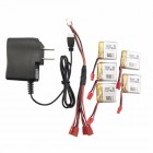Syma 5pcs 3.7V 380mAh Battery With Charger For Syma X21 X21W RC Quadcopter Spare Parts BestSelling