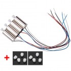 Syma 4PCS RC Quadcopter X5HW Motor Engine with Extra 8PCS Gear for SYMA X5HW X5HC X5UW X5UC X5SW Motor Spare Part Motor Accessory BestSelling