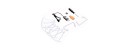 Syma 6 Pcs/Set RC Airplane Accessory Card+Card Reader+Protection Ring+Propeller+Landing Gear+Screwdriver for SYMA X5C BestSelling