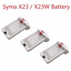 Syma 3PCS 3.7V 500mAh Lithium Battery for SYMA X23 X23W Aircraft Parts Drone Spare Parts lipo 3.7v 500mAh BestSelling