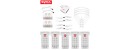 Syma 5PCS 7.4V 1000mAh SYMA X25pro battery RC Quadcopter Spare Parts baldes protector Accessories charger eu adapter(4USB ports) BestSelling