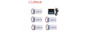 Syma 902540 3.7V 800mAh Lipo Battery +5 in 1 Charger Set for Syma X5 X5C X5SC X5SW TK M68 MJX X705C SG600 RC Drone Spare Part BestSelling