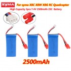Syma 3PC 7.4V 2500mAh Power Lipo Battery For Syma X8W X8C X8G RC Helicopter Aircraft BestSelling