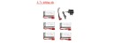 Syma 3.7V 400mah Lipo Battery For SYMA X15 X5A-1 X15C X15W RC Drone Spare Parts 702035 3.7v Rechargeable battery and charger set BestSelling