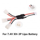 Syma 7.4V 2S Lipo Battery Charging Parallel Line Cable 3 In 1 Plug Adapter for X8C Hubsan H501S H501M H501A H502S H216A RC Car BestSelling