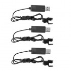 SYMA 3PCS Battery USB Charger Cable for X23 X23W Mini Set Height Drone Quadcopter Charger Spare Part Accessory BestSelling