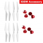 SYMA 8PCS Propeller & 8PCS Blade Cover Spare Part Kit for X8SW X8SC X8SG X8PRO RC GPS Drone Accessory BestSelling
