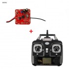 Syma Original X5C X5C-1 2.4G 4CH Transmitter with Blue Light + V6 Receiver Board for Syma X5 X5C X5C-1 RC Quadcopter Drone BestSelling