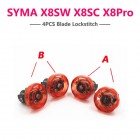 SYMA 4PCS/Set X8SW Spindle Sleeve 2A+2B Blade Lockstitch for X8SW X8SC X8Pro Propeller Fixed Connect Buckle Original Accessory BestSelling