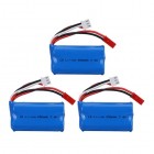 Syma 3pcs 7.4V 650mAH 14500 15C Lipo Battery For F1 BR6802 HJ370 W608-7 YD712 YD921 Remote Control Helicopter Toys Accessorie BestSelling