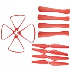 Syma 12PCS Drone Spare Parts Propeller Prop + Guard +Landing Skid for X8SW X8SC X8SW-D X8 Pro Large RC Quadcopter BestSelling