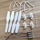 Syma 8PCS CW CCW Motors Propellers + 8PCS Blade Protective Frames Motor Frames + 8PCS Motor Gears for X23 X23W Drone Spare Parts BestSelling