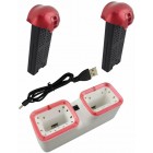SYMA Accessories 2PCS 3.7V 400mah Lithium Battery + 2in1 Charger for X22 X22W Quadcopter Spare Parts Drone Battery Red BestSelling