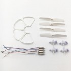Syma Drone Replacement Spare Parts 16PCS Motor Frames CW CCW Motors Blade Protective Ring Propellers for X15W RC Quadcopter BestSelling