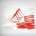 SYMA 24PCS Propeller Props Main Blade Landing Gear White Red Color for X8SW X8SC X8PRO RC Quadcopter Accessory BestSelling