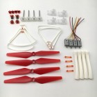 Syma 8PCS CW CCW Motor Blade + Blade Lockstitch Motor Stand Gear Blade Cover and Landing Gear Protective Gear for X8SW X8SC BestSelling