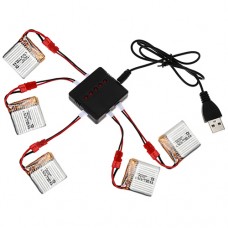 Syma D650WH Lipo Battery 5in1 Charger and 5pcs Battery