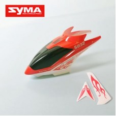 Syma S032G 01 Head cover Red + Tail decorate blades Red