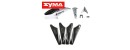 Syma S107C 01 Head cover White + Main blades White + Tail decoration White
