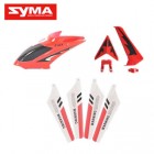 Syma S107G 01 Head cover Red + Main bladc Red + Tail decoration Red