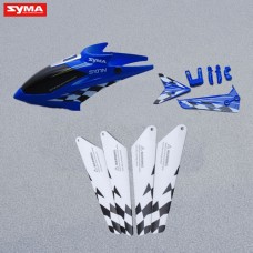 Syma S107N 01 Head cover Main blades Tail decorations Blue